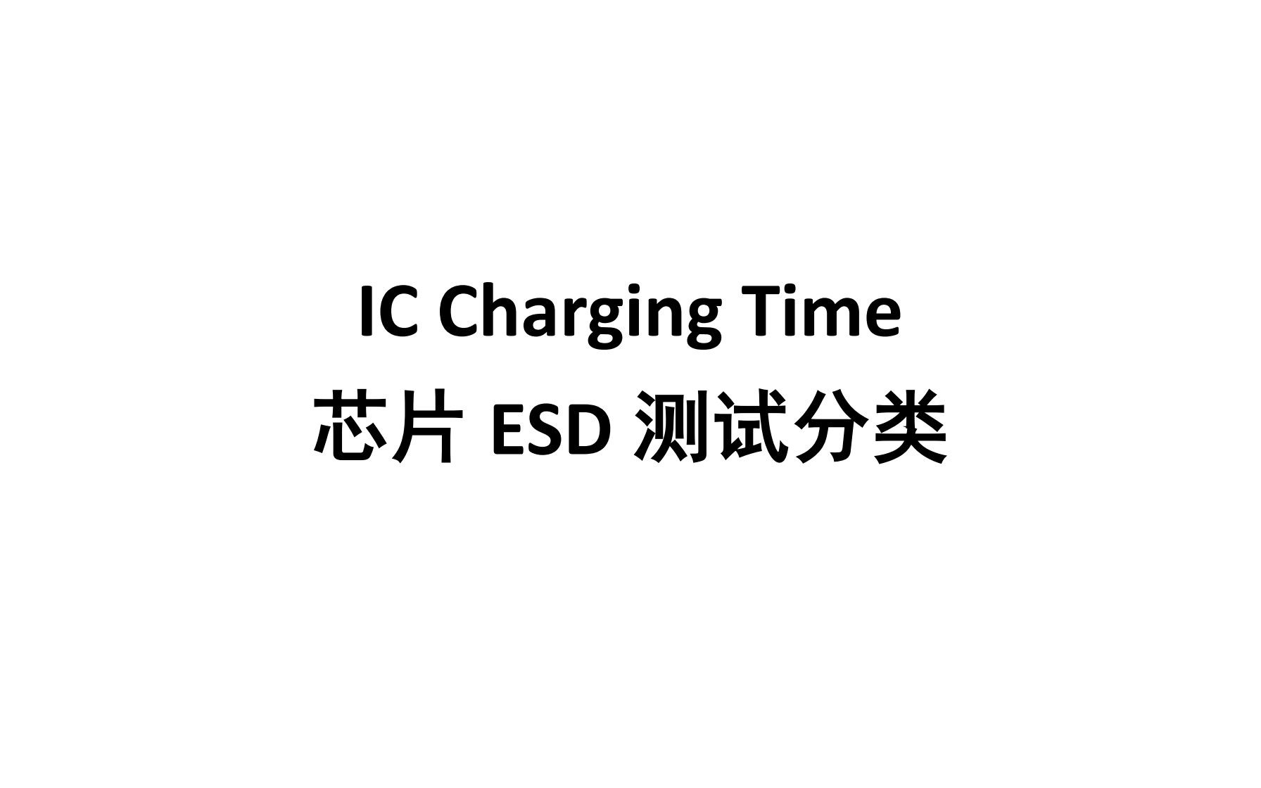 IC Charging Time08芯片ESD测试方法哔哩哔哩bilibili