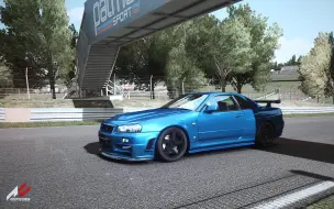 Download Video: GTR R34 画面测试 AC 神力科莎mod