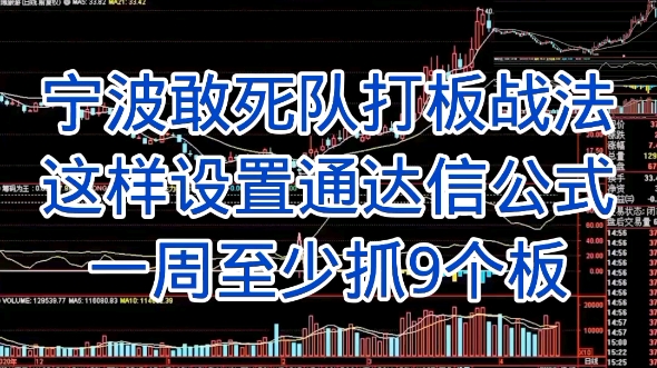 宁波敢死队打板战法!这样设置通达信公式,一周至少抓9个板! #股票 #财经 #股市哔哩哔哩bilibili