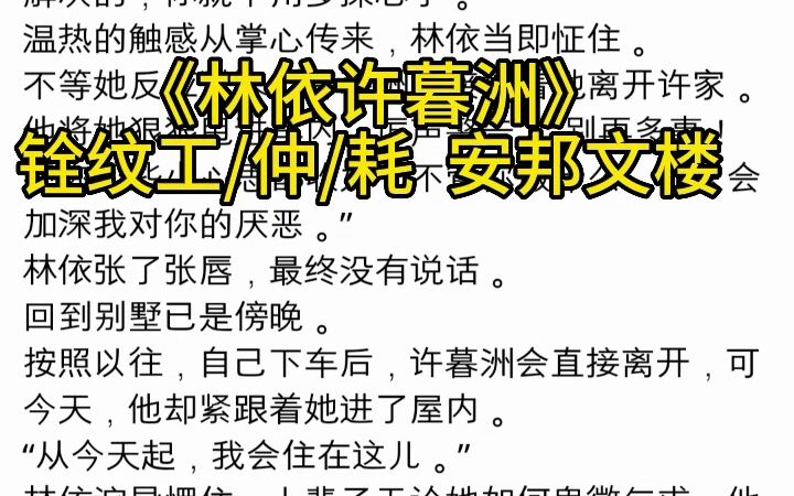 分享经典热议小说《林依许暮洲》又名《林依许暮洲》哔哩哔哩bilibili