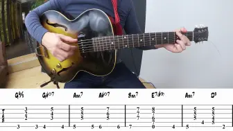 Download Video: 【吉他教程】爵士吉他和弦进行练习 Jazz Guitar Chord Progression Exercise