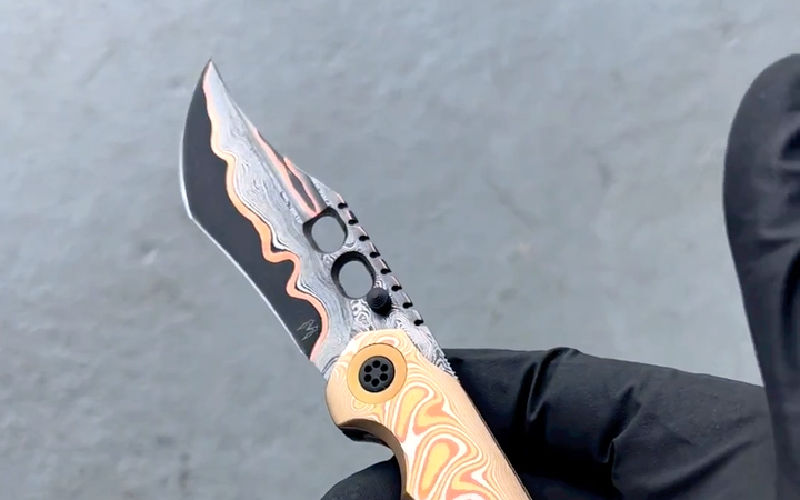 美国定制刀匠梅里肯nocki展会展品"vibe"