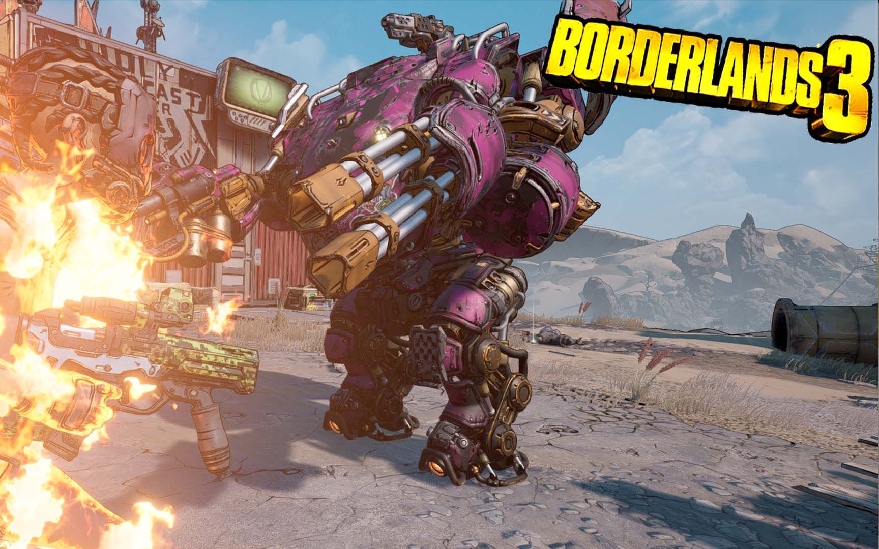 无主之地34一人闯关万夫莫挡机甲妹硬闯boss总部