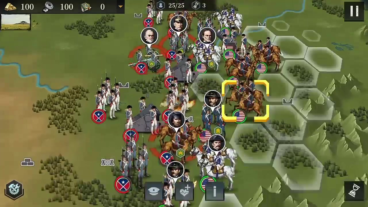 策略游戏『南北战争』马那萨斯会战