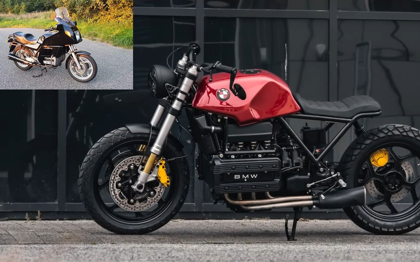 翻新改装-bmw k100 scrambler,把过气量产车改成定制艺术品