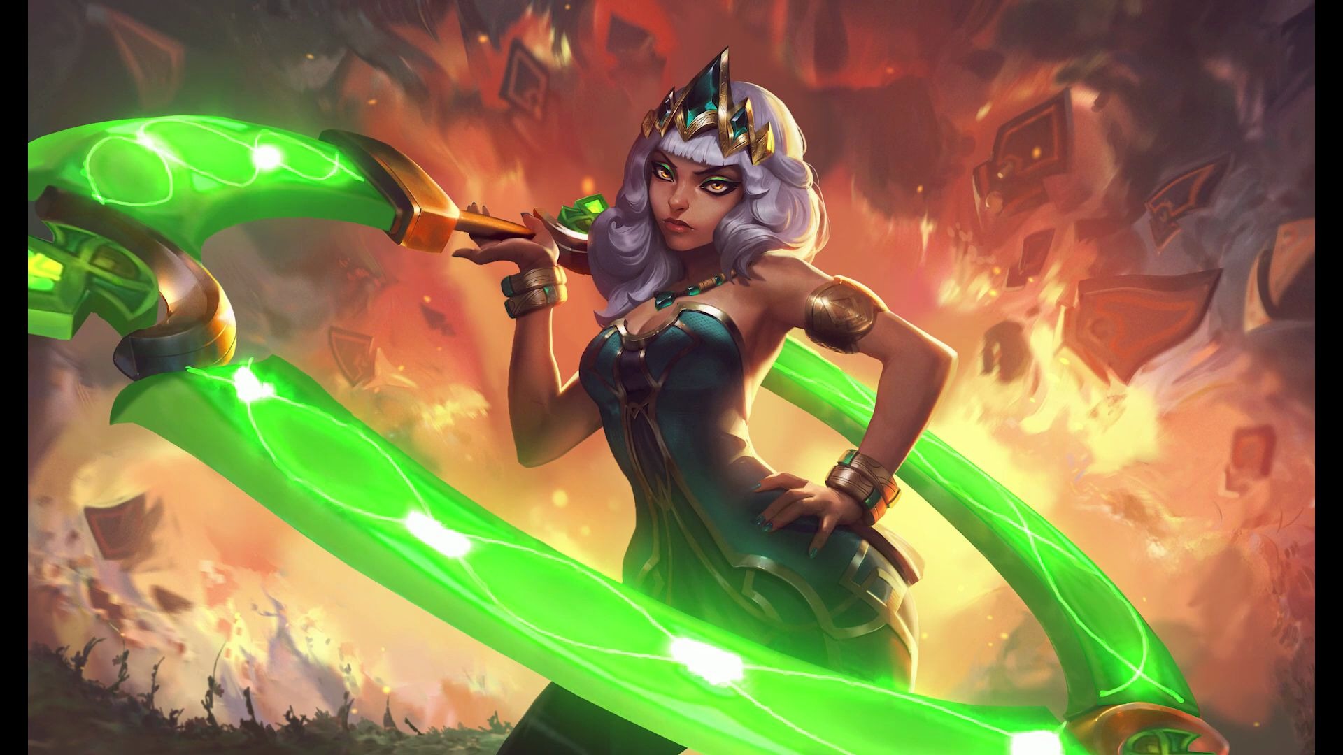 [vaank]lol元素女皇奇亚娜qiyana 登录界面 动画展示 & 制作流程_哔哩