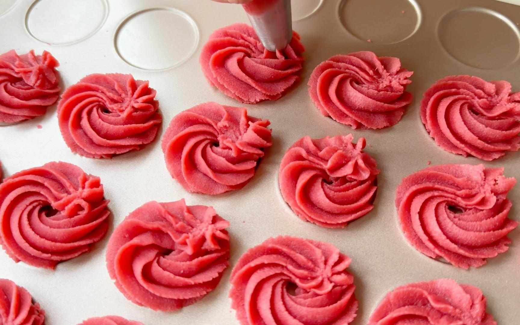 新年红丝绒曲奇!香香酥酥,喜庆感十足!