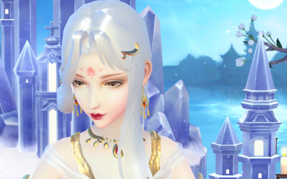 云裳羽衣捏脸数据免费分享 异域典雅脸,可以搭欧式大裙子也可以搭中国