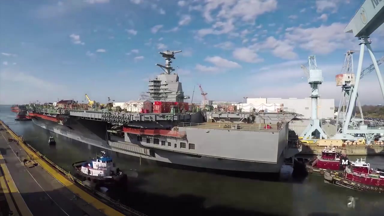 cvn-79"肯尼迪"号下水_哔哩哔哩 (゜-゜)つロ 干杯~-bilibili