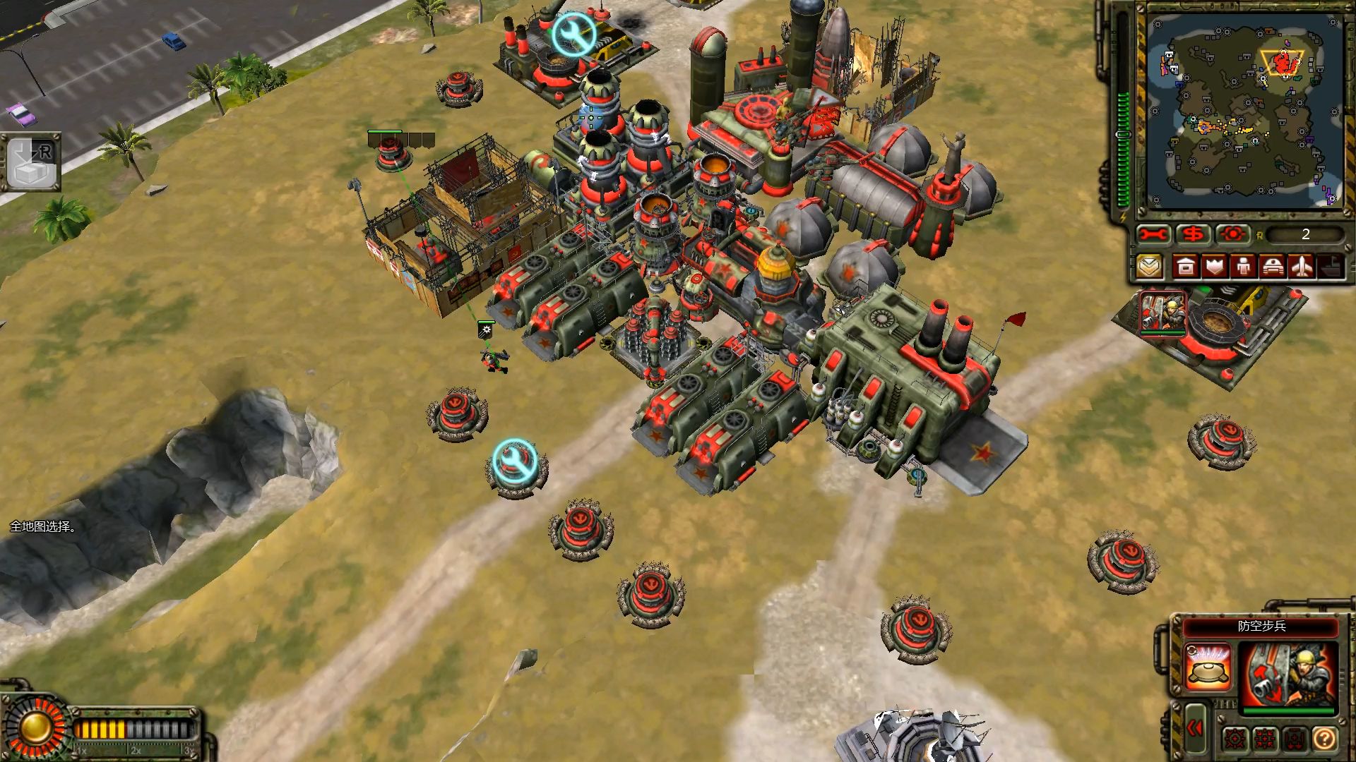 红色警戒3殆尽的天堂凶残1v5