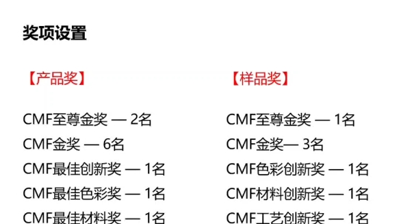 奖项速递|2023国际CMF设计奖赛事介绍哔哩哔哩bilibili