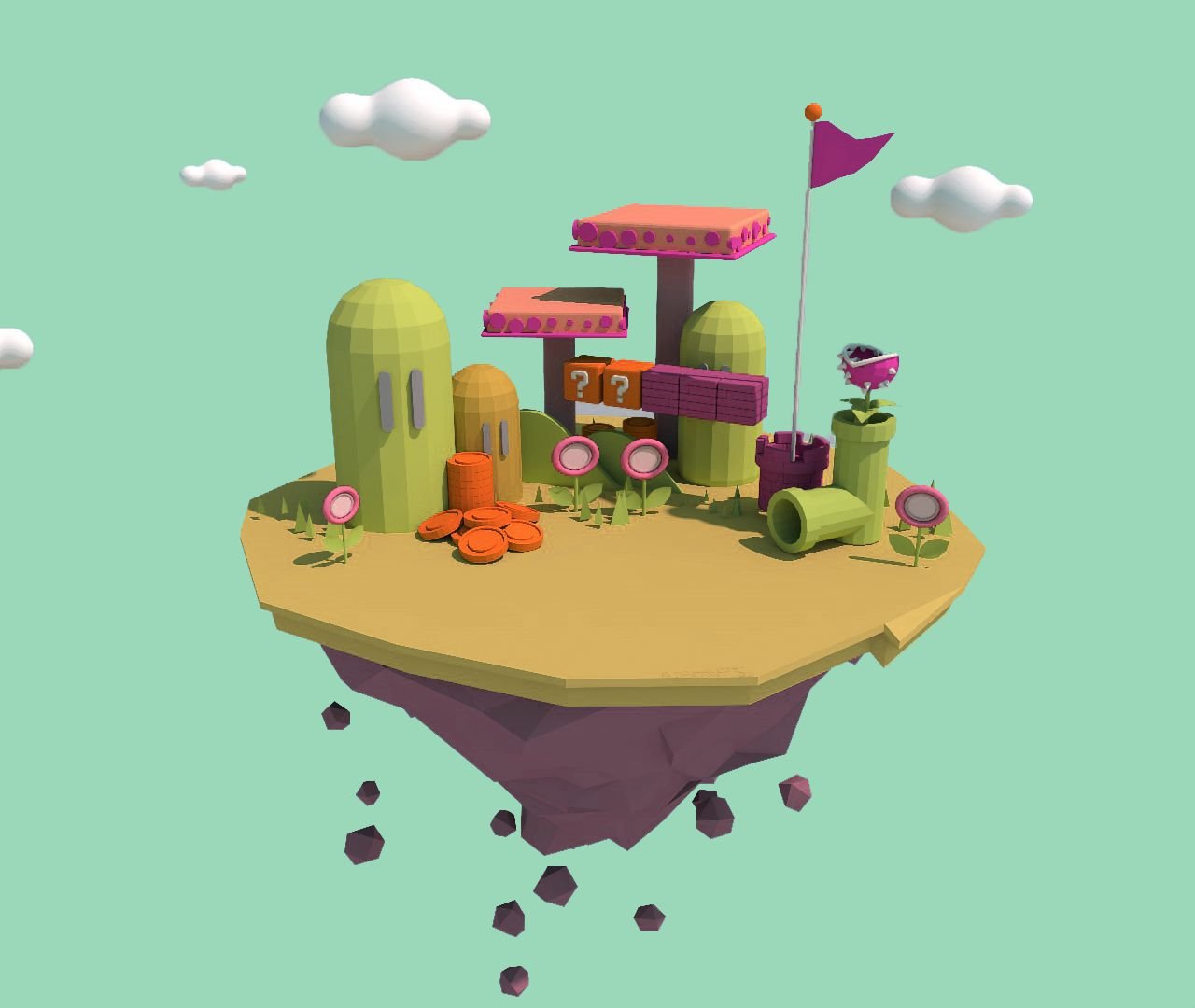 自学玛丽小岛漂浮