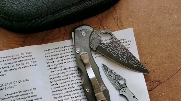 蜘蛛c11全钛柄大马士革