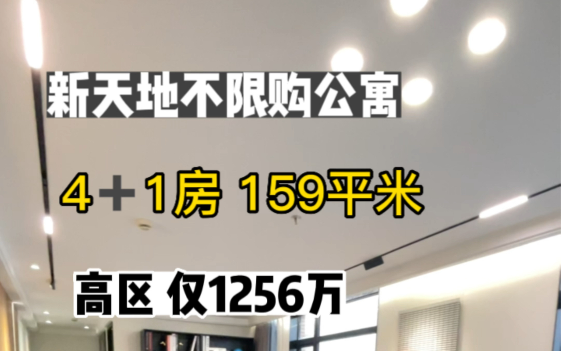 新天地不限购公寓 4+1房 159平米 报价1256万哔哩哔哩bilibili