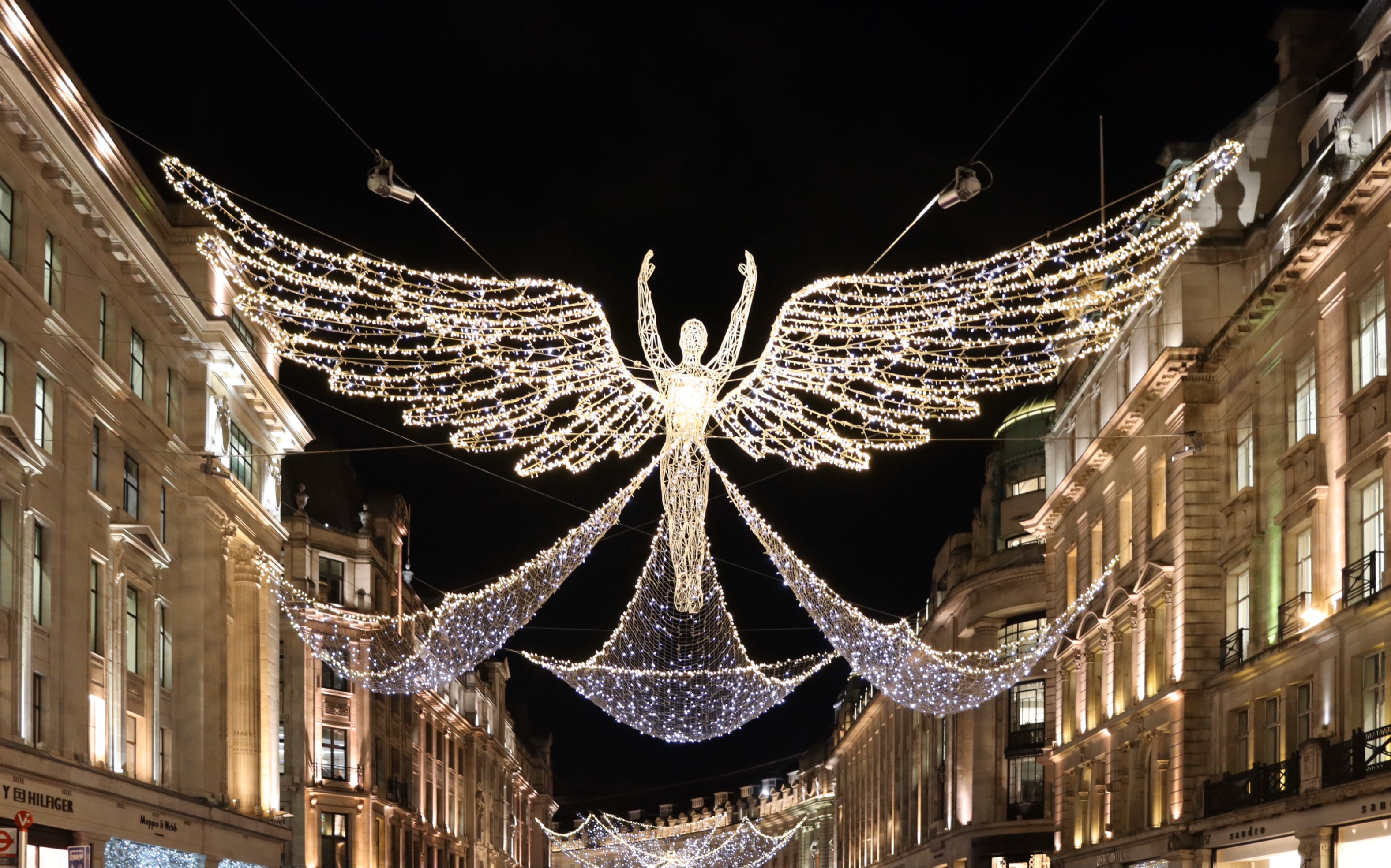 2019 英国伦敦摄政街圣诞点灯 regent street christmas light