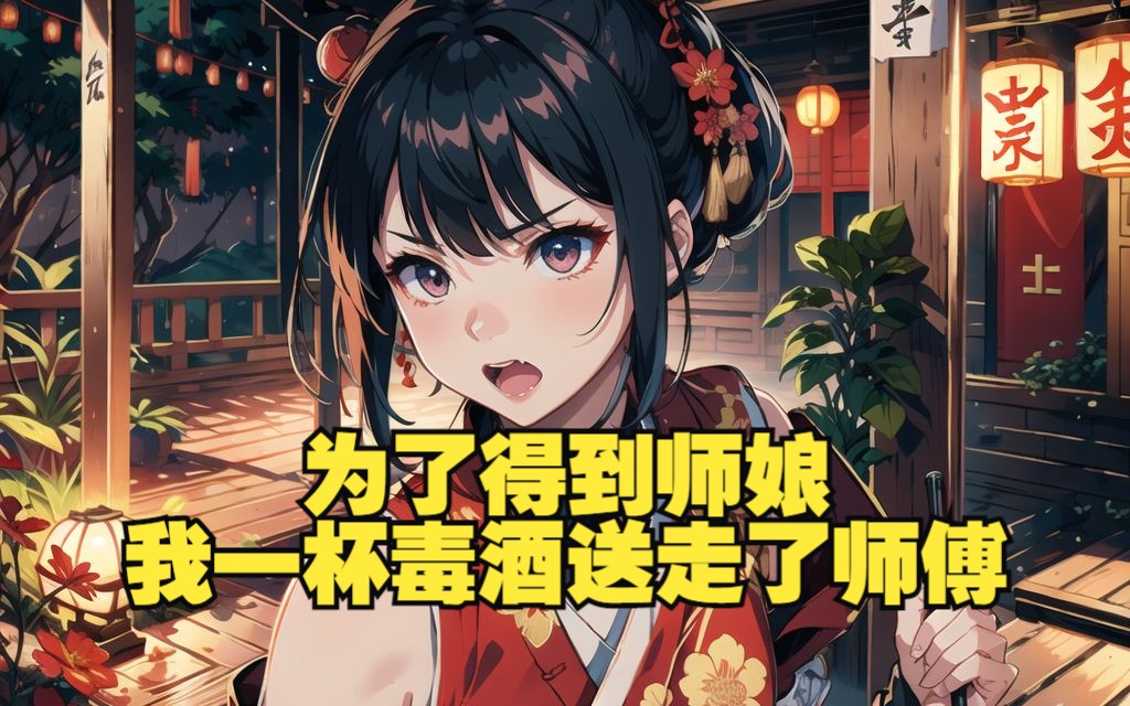 师傅每天都抽的师娘嗷嗷叫,我受不了便一杯毒酒送走师傅,随后师娘一袭红衣投入我的怀抱【诡异笔记】哔哩哔哩bilibili