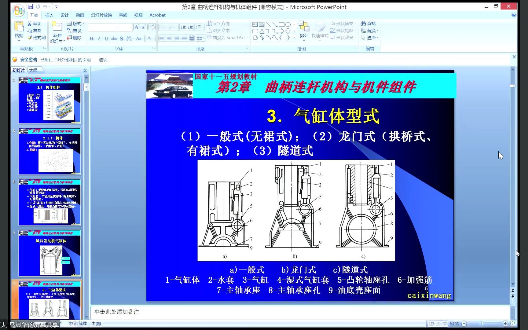 发动机结构 曲柄连杆机构活塞连杆组哔哩哔哩bilibili