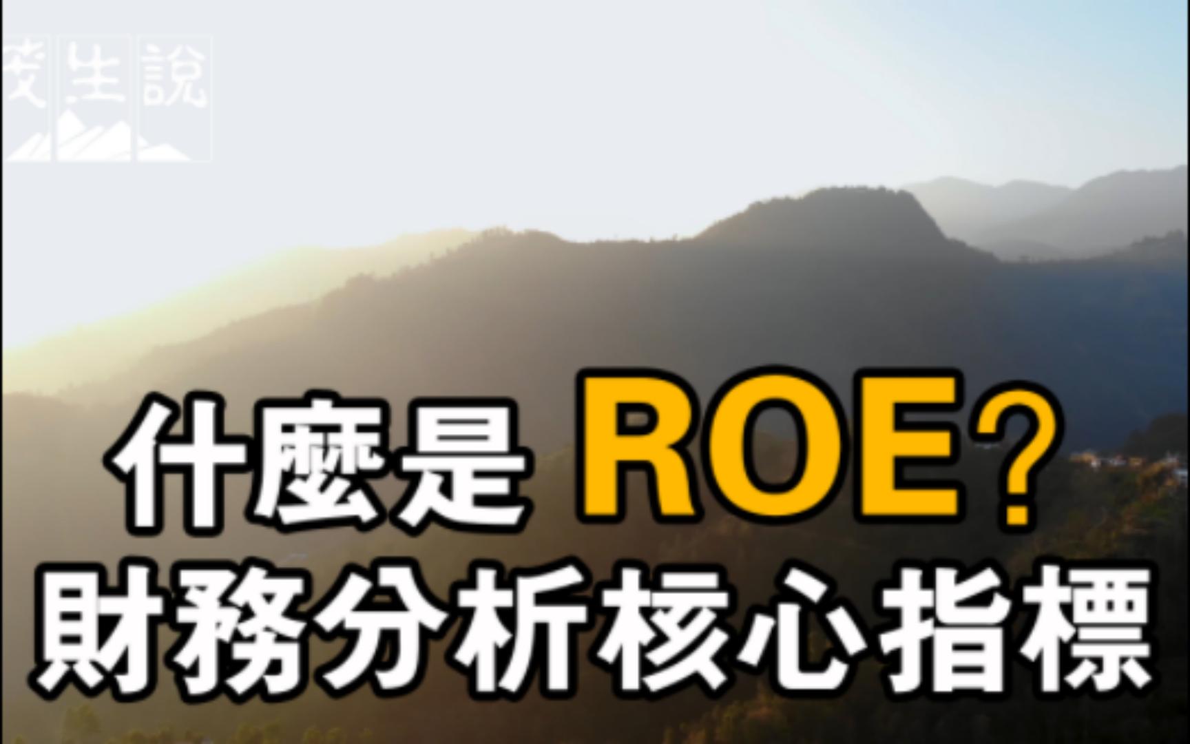 什么是ROE?财务分析核心指标哔哩哔哩bilibili