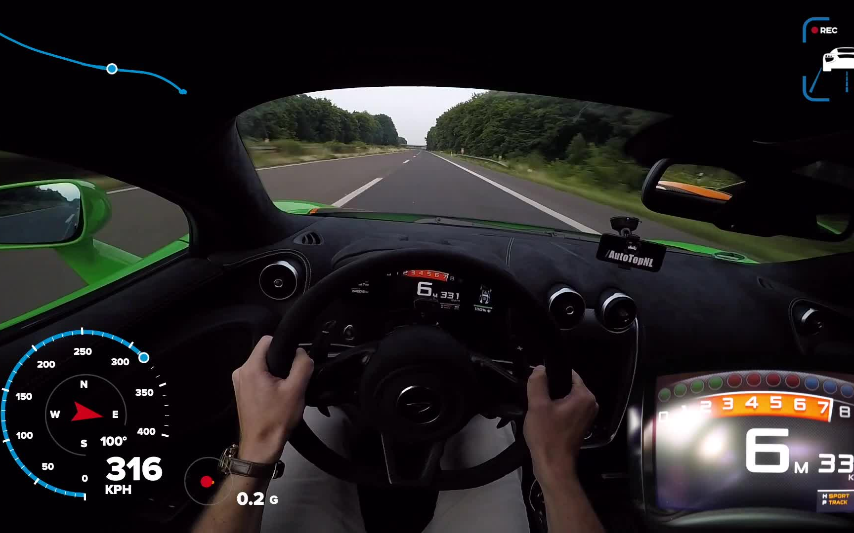 <加速系列>迈凯伦 570s 676hp 第一视角加速347km/h哔哩哔哩bilibili