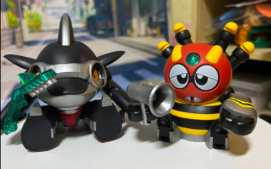 橘猫工业qosmos铁甲小宝第二弹 鲨鱼辣椒 蜘蛛侦探 模型 人偶玩具