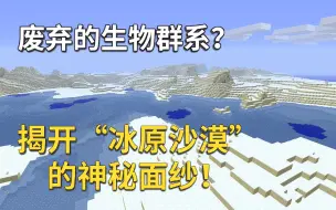 Download Video: 【Minecraft】同“天域”一样，隐藏在代码中的“冰原沙漠”，是否真的存在？一起来揭开它的神秘面纱！