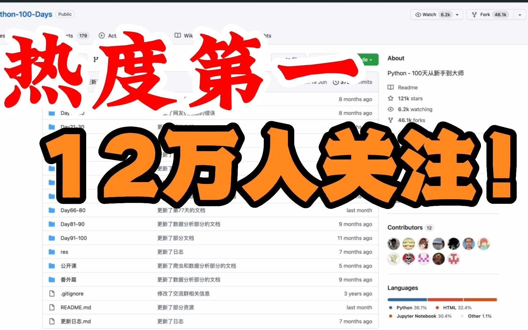 Github排名第一的Python自学项目,12万人关注,适合零基础小白学习!!哔哩哔哩bilibili