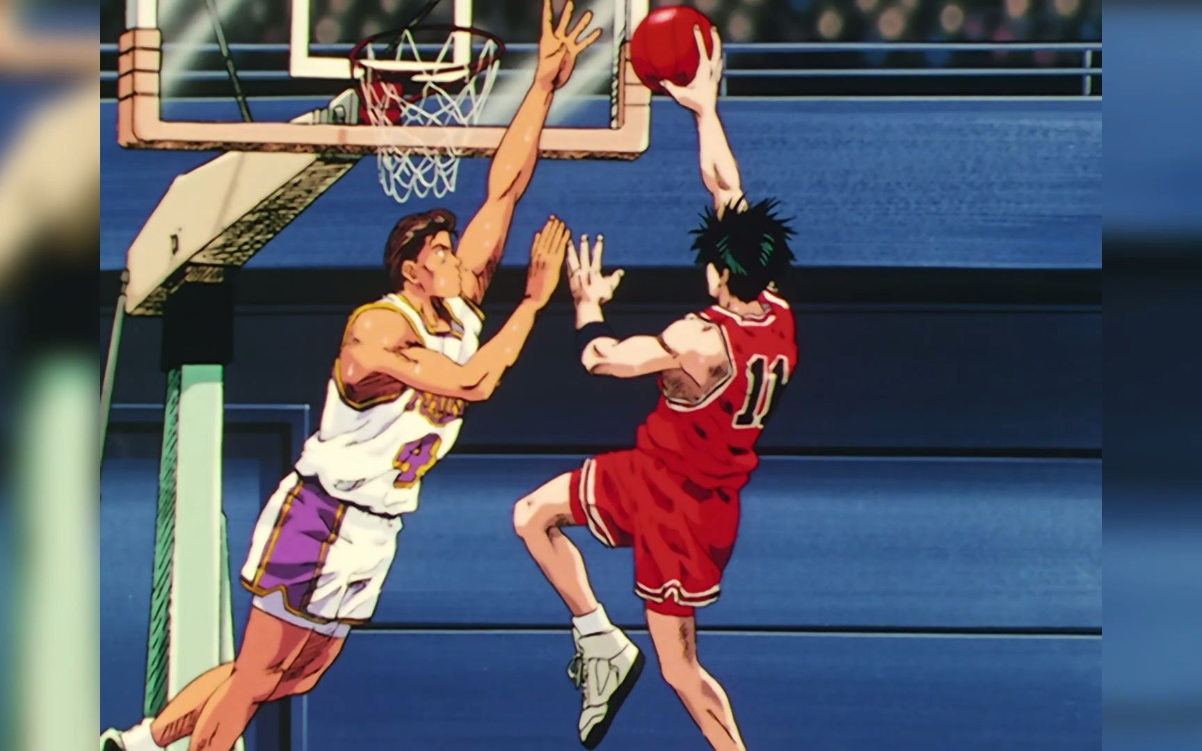 流川枫空中拉杆暴扣牧绅一