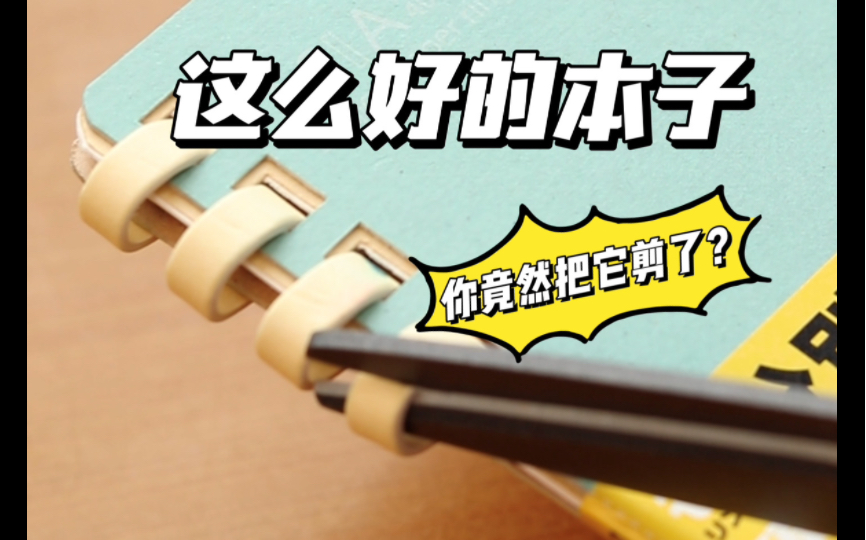 是不是有病？这么好看的本子把它给剪了？-差生文具盒-差生文具盒-哔哩哔哩视频