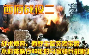 西府战役2：战术博弈：西野全军突袭宝鸡，不料被横行83年的马家骑兵截断退路