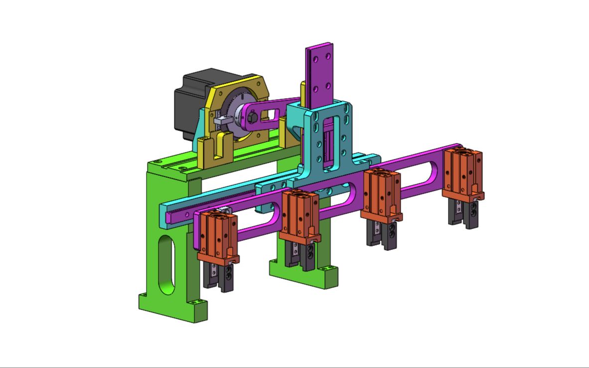 步进高速移栽机构设计,气动夹爪如何设计?_哔哩哔哩_bilibili