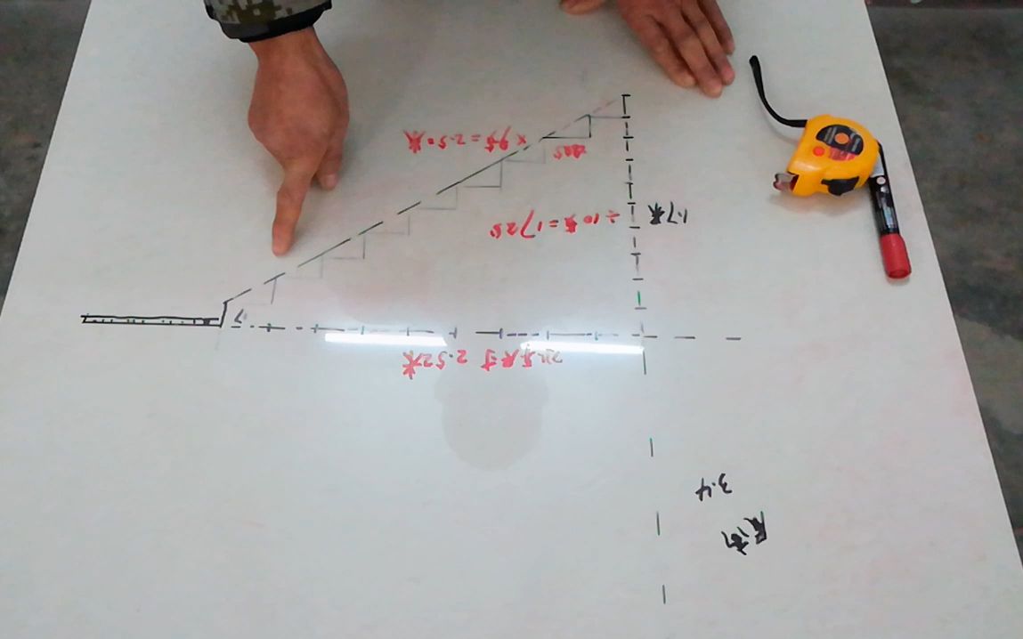 踏步计算方法,楼梯踏步数怎样计算?工地老师傅实践教学视频!哔哩哔哩bilibili