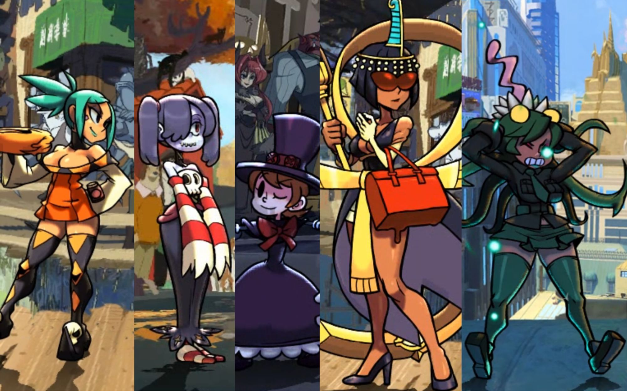 skullgirls五位女性角色剧情格斗通关第二弹
