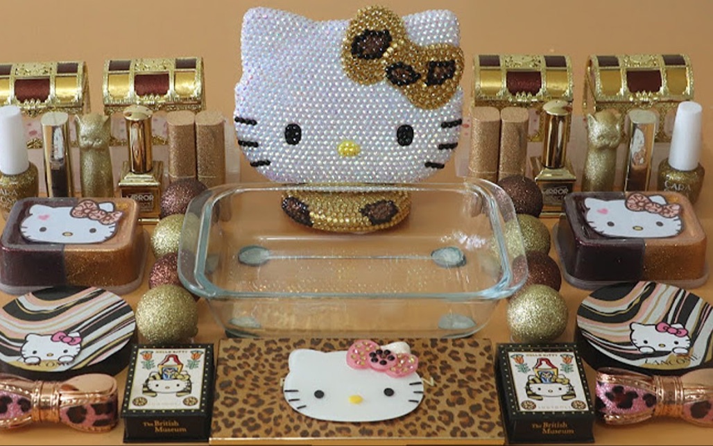 slime助眠│豹纹kitty│破坏化妆品丨韩po│jenny slime_哔哩哔哩 (゜