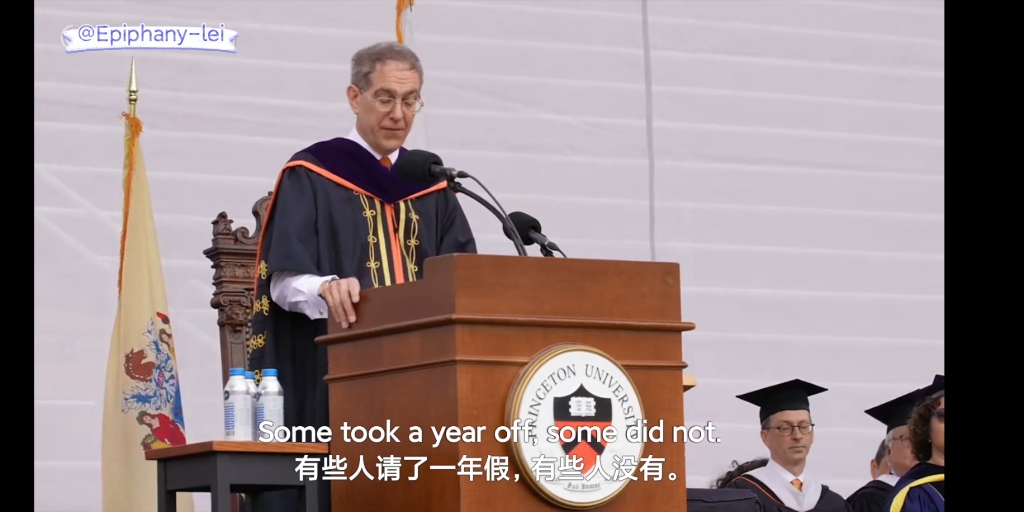 [图]普林斯顿大学校长2022毕业典礼演讲