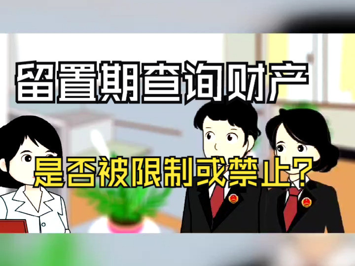 留置期查询财产是否被限制或禁止?天津刑事律师法律咨询哔哩哔哩bilibili