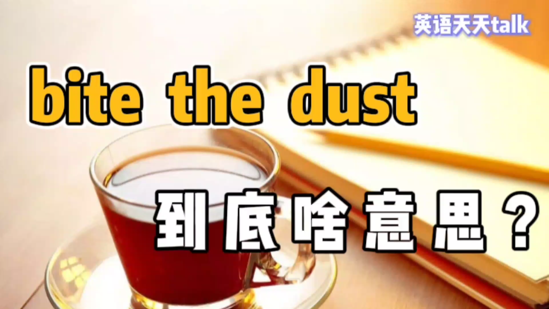 老外常说的“bite the dust”,到底是什么意思?哔哩哔哩bilibili