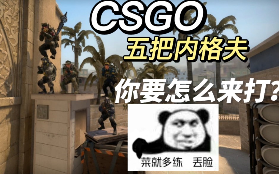 [图]【CSGO整活时刻】五把内格夫 你要怎么打？直接拿捏a包点好吧！！