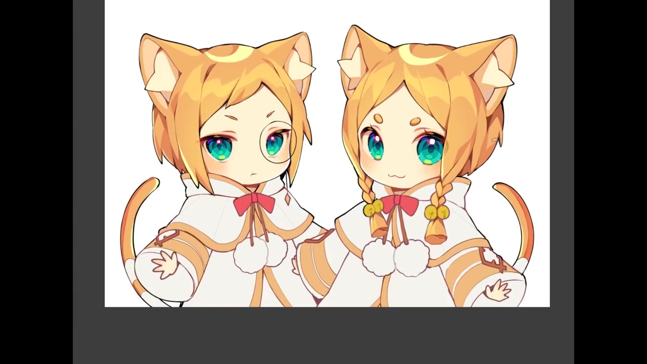 【板绘】画师kana绘画过程-rijero tv&mimi-加速度