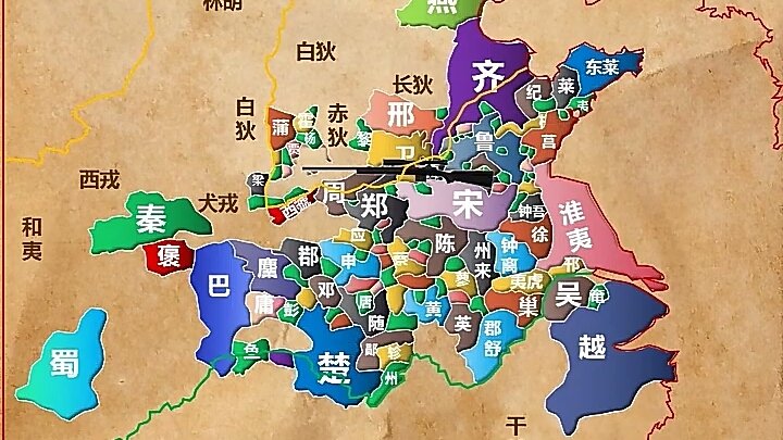 [图]春秋各时期地图