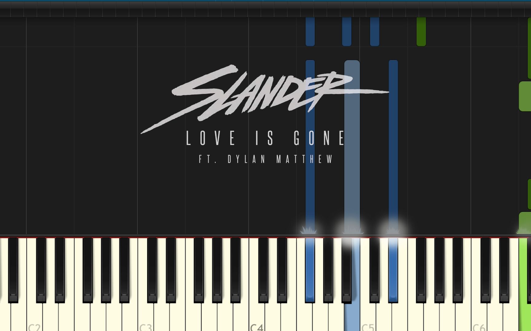slander  love is gone 钢琴  所以,爱是会消失的对吧?