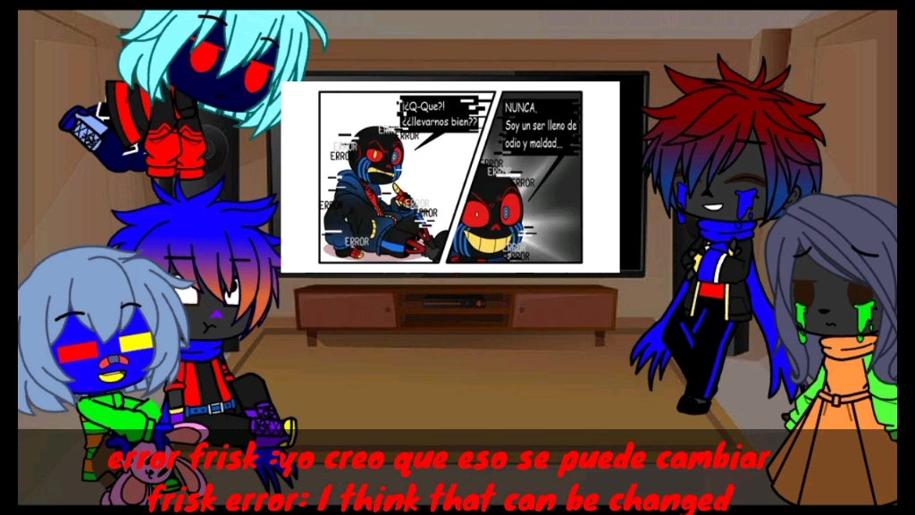 errortale反应error sans x core frisk漫画_undertale传说之下