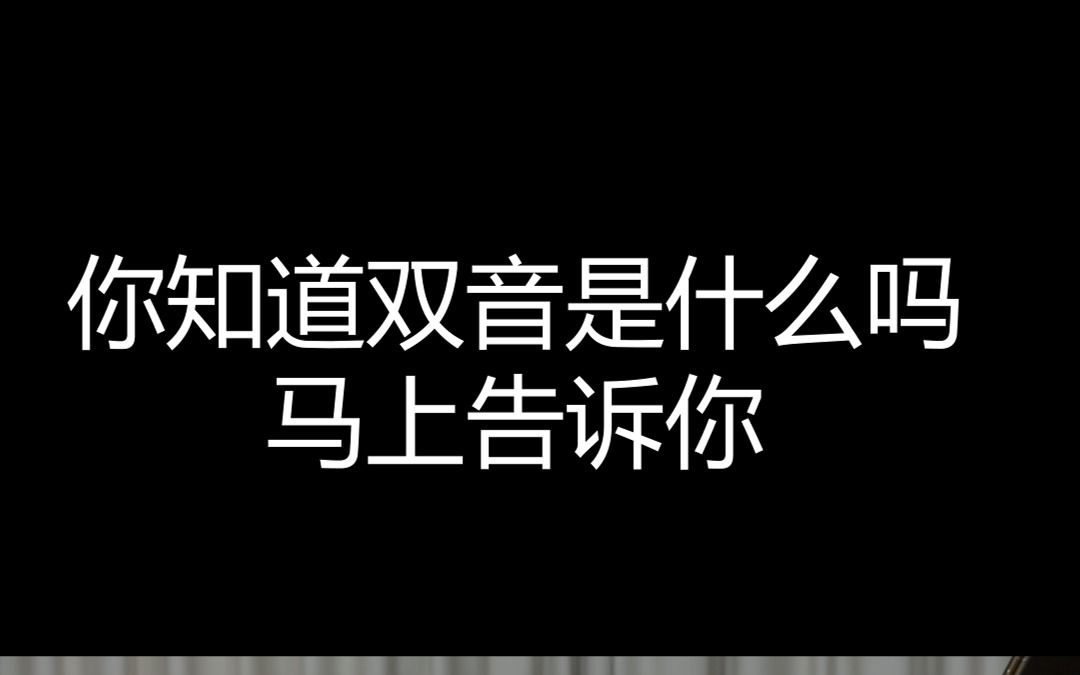 钢琴教学 你知道双音是什么吗 马上告诉你哔哩哔哩bilibili