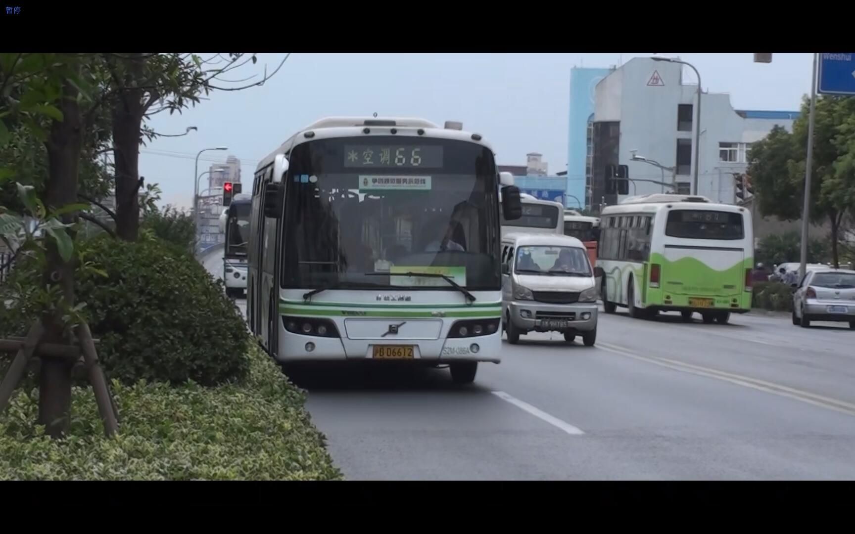 上海66路公交车图片