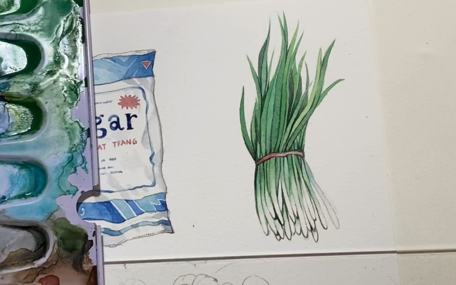 【水彩】解压,画个葱_哔哩哔哩_bilibili