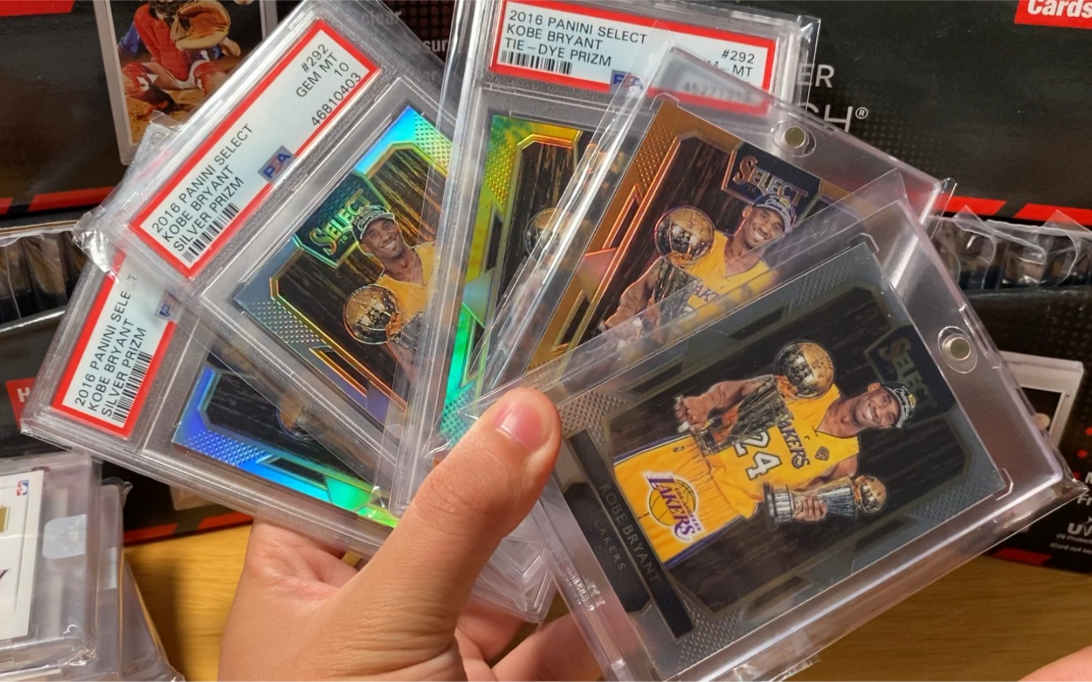 第6期-2016 panini select 科比球星卡 第五冠奖杯选图 普卡/银折/铜