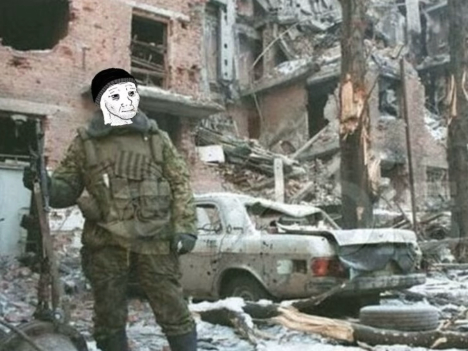 你漫步在格罗兹尼的街道,哼唱着血液型,但现在是1996年