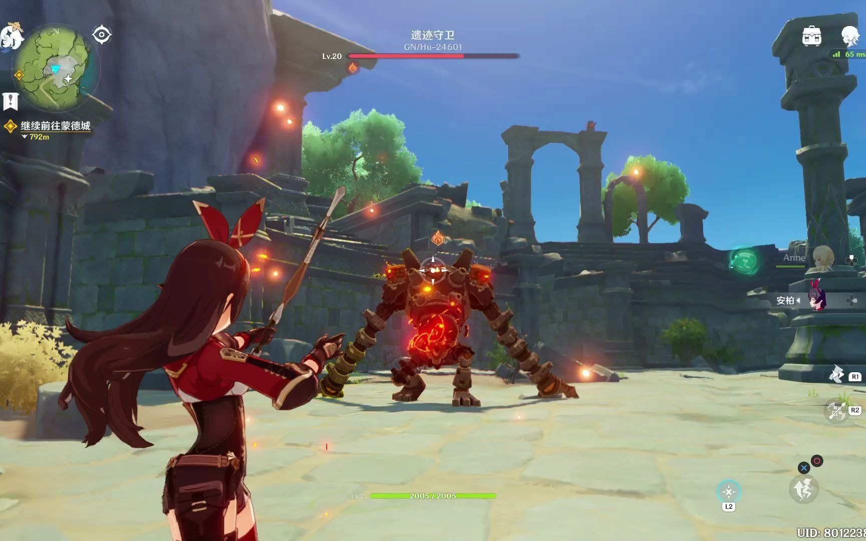 原神千风神殿boss遗迹守卫gnhu24601更新常规打法