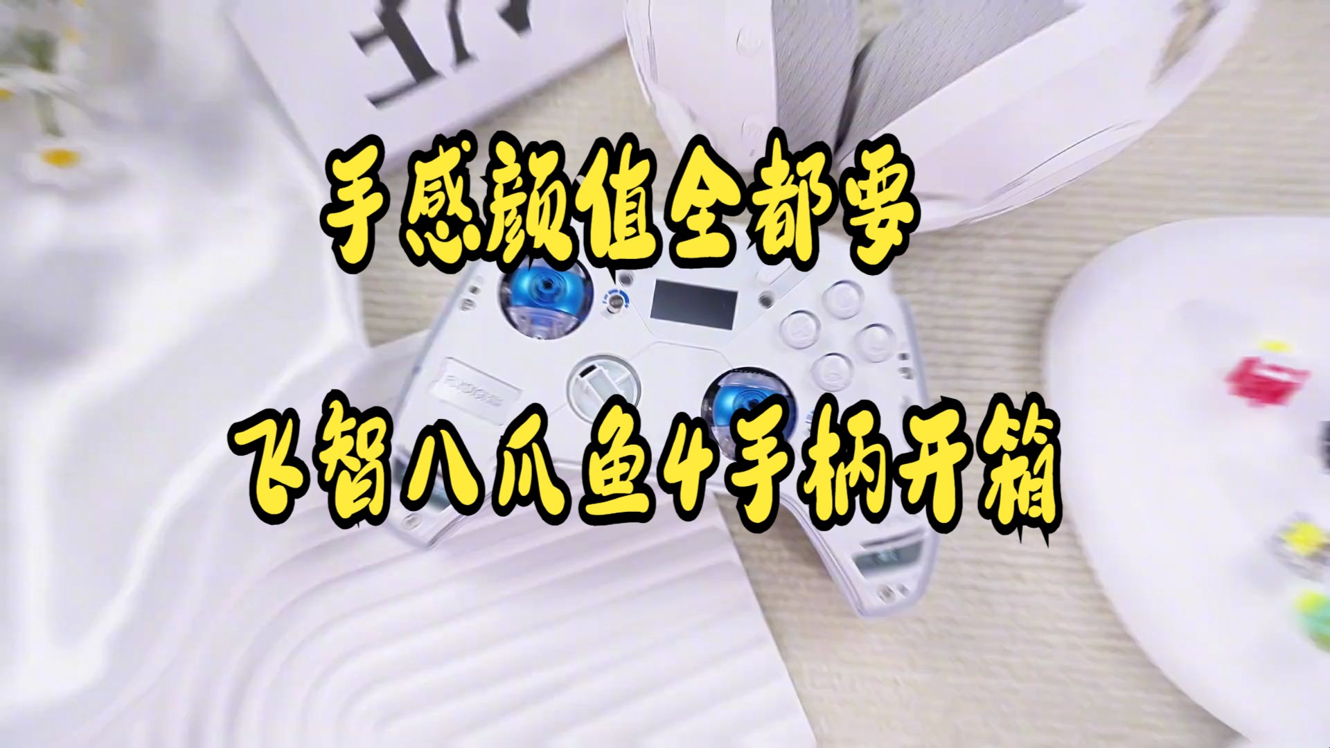 手感颜值全都要,飞智八爪鱼4手柄开箱.