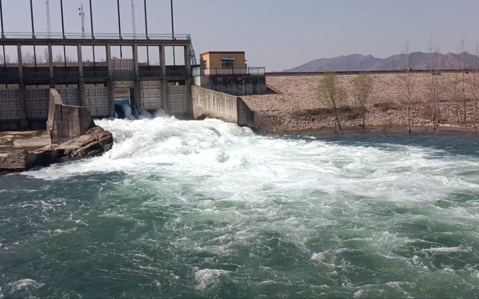 岗南水库下游滹沱河干流2022-04-03