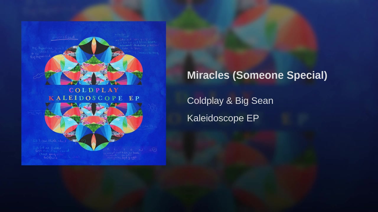 [图]【Music】酷玩Coldplay联手Big Sean新版单曲《Miracles (Someone Special)》试听